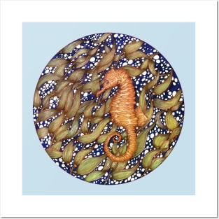 Sea Horse in the Kelp Forest Posters and Art